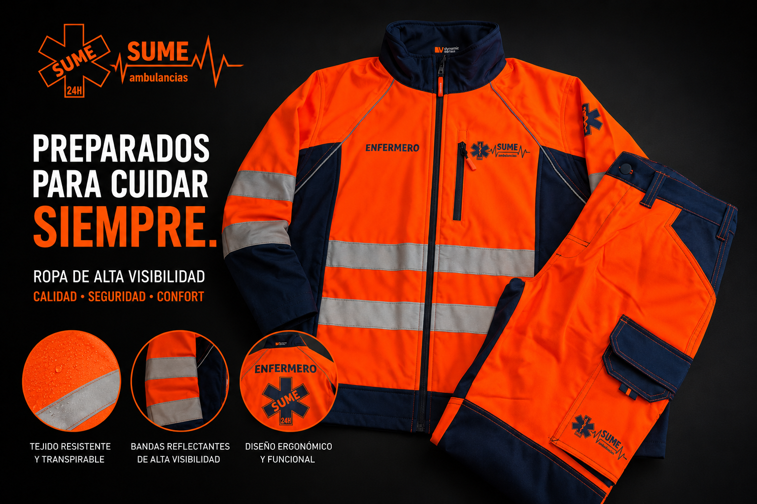 Alta visibilidad para equipo de obra